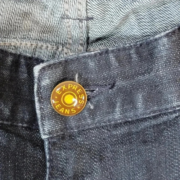 Express Womens Skinny Jeans Zelda Dark Wash Denim Mid Rise Casual Classic Fit 8R - Picture 2 of 8